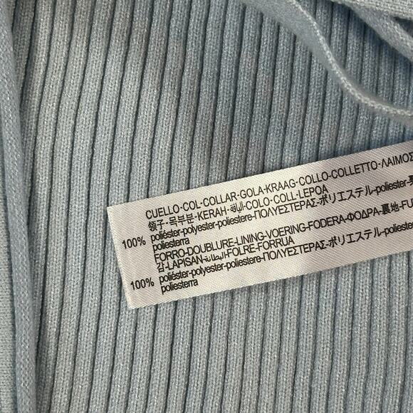 Zara Women's Faux Fur Trim Detachable Collar Knit Cardigan Size M - Picture 6 of 6